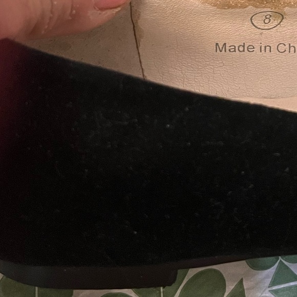 NWOT Little Black Suede Flats by J Jill! - Picture 6 of 6